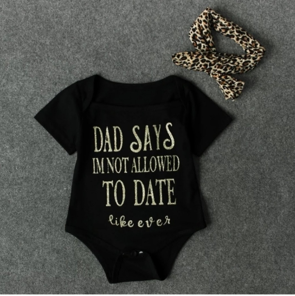 Trendy Baby Girl Clothes Off Shoulder Bodysuit + - Picture 3 of 8